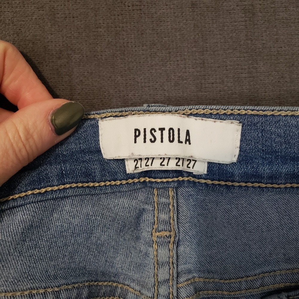 Pistola Jeans Womens Size 27 Mid Rise‎ Skinny - Picture 7 of 10